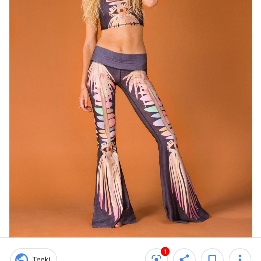 Teeki jungle eyes bell bottom